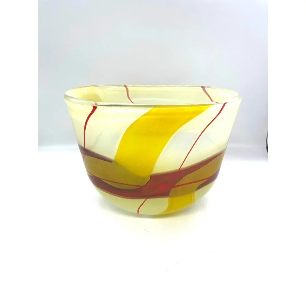 Vilniaus Stiklo Studija Modernist Lithuanian Art Glass Vase 8